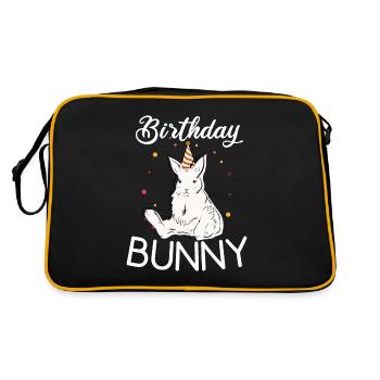 Birhtday Rabbit - Sac Retro - noir/or - Dos