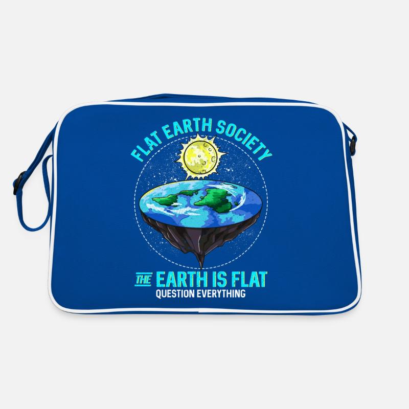 Flat Earth The Earth Is Flat Question Everything Retro Bag