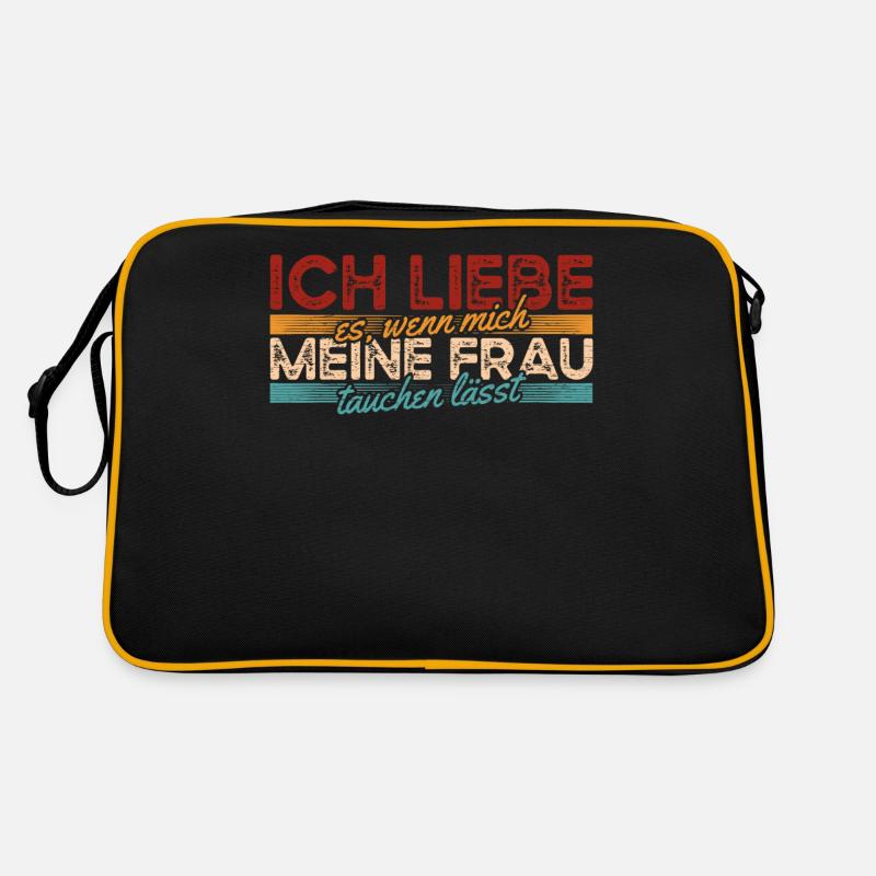 Tauchen Taucher Retro Tasche
