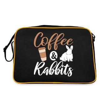 Coffee &Rabbits - Sac Retro - noir/or - Dos