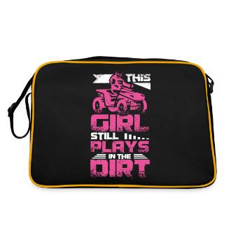 ATV Quad Girl - Sac Retro - noir/or - Dos