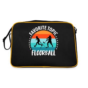 Floorball Unihockey Hockey de terrain Hockey en salle - Sac Retro - noir/or - Dos