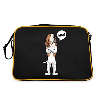 Bracco Italiano Chien - Sac Retro - noir/or - Dos