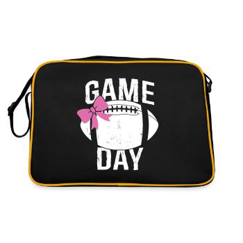 Football Game Day Pink - Retro Bag - black/gold - Back