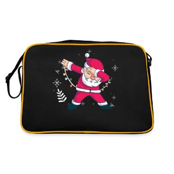 Dabbing Santa Claus Danse Noël - Sac Retro - noir/or - Dos
