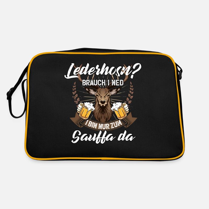 Lederhosn Sauffa Bier Herren T-Shirts Retro Tasche