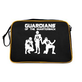 Gardiens du quarterback de football américain O-Line - Sac Retro - noir/or - Dos