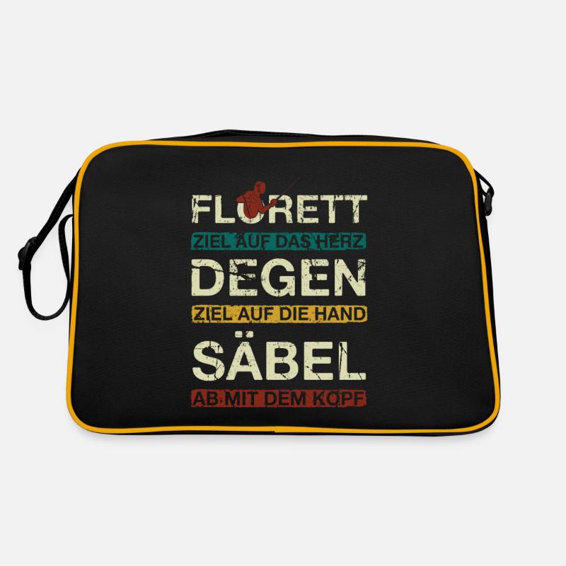 Fechten Fechten Retro Tasche