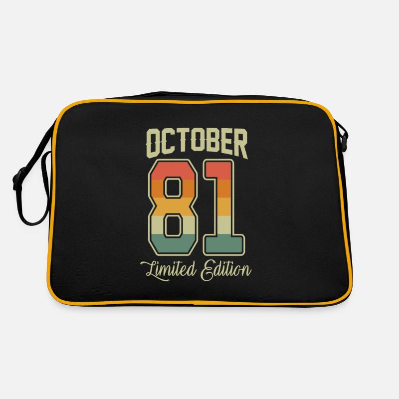 Vintage 40e anniversaire Octobre 1981 Athlète Sac Retro