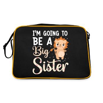Become big sister Big Sis - Retro Bag - black/gold - Back