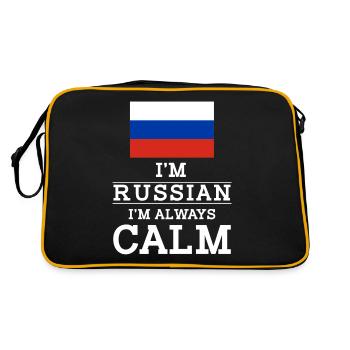 Russie Im always calm - Sac Retro - noir/or - Dos