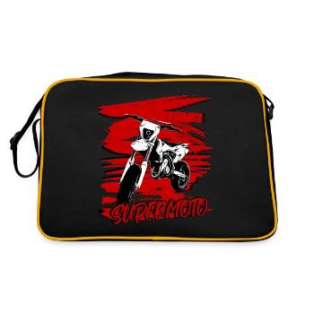 Supermoto / Supermotard / Supermoto Wheelie - Retro Bag - black/gold - Back