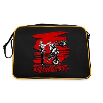 Supermoto / Supermotard / Supermoto Wheelie - Retro Bag - black/gold - Back