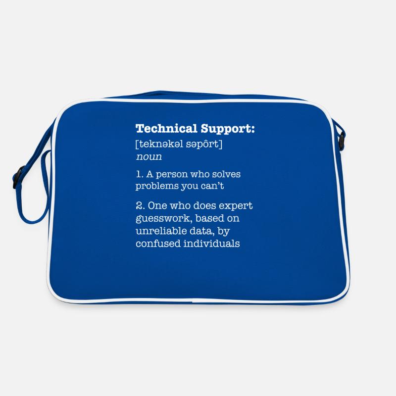Technical Support / Funny Definition IT Retro Bag