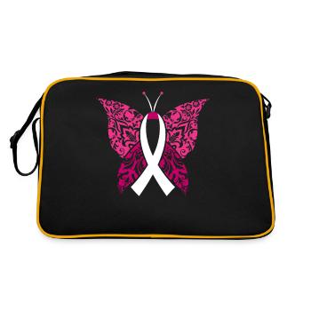 Breast Cancer Survivor Breast Cancer Awareness - Retro Bag - black/gold - Back