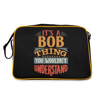 C’est une chose bob que vous ne comprendriez pas - Bob - Sac Retro - noir/or - Dos