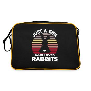 Rabbit Lover Rabbit Rabbit Carnickel - Retro Bag - black/gold - Back