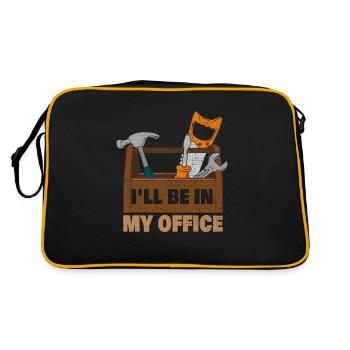 I’ll Be In My Office Woodworking Dad Handyman - Sac Retro - noir/or - Dos
