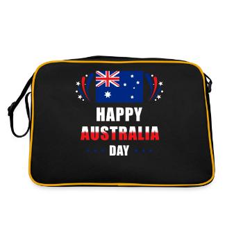 Australie Happy Australia Day - Sac Retro - noir/or - Dos