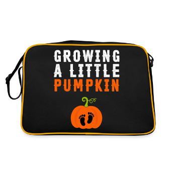 Growing a Little Pumpkin - Retro Bag - black/gold - Back