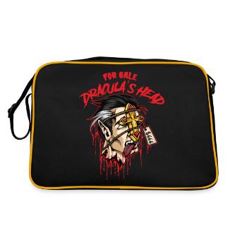 Vente Costume d’Halloween dracula’s Head - Sac Retro - noir/or - Dos