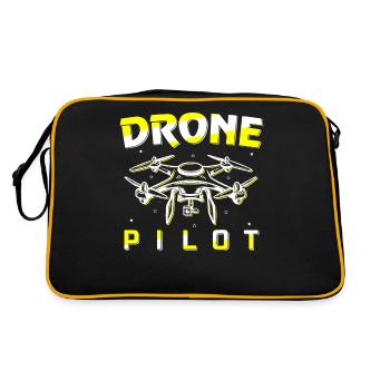 Drone Pilot Quadcopter FPV Drone - Sac Retro - noir/or - Dos