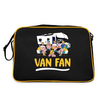 Caravan Motorhome Caravan Camper - Retro Bag - black/gold - Back
