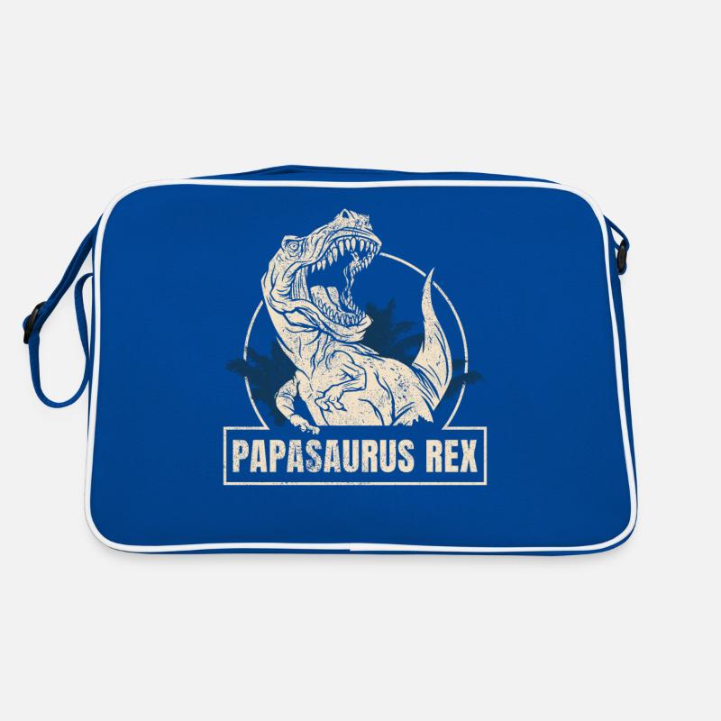 Papasaurus Rex for men dinasor papa saurus Retro Bag