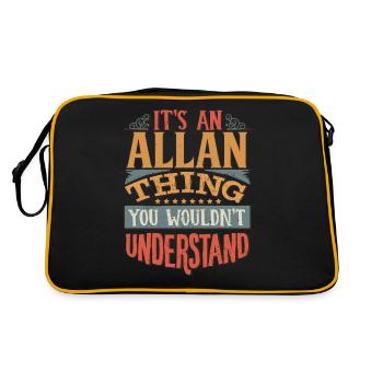 C’est une chose Allan que vous ne comprendriez pas - - Sac Retro - noir/or - Dos