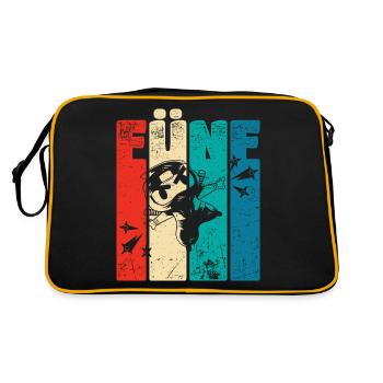 Retro Five 5 years 5 . Birthday Ninja Stars - Retro Bag - black/gold - Back