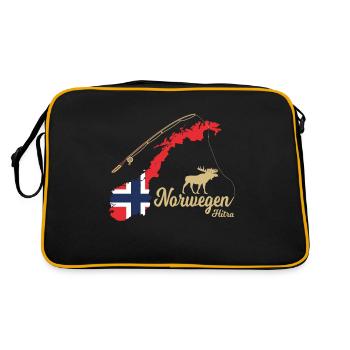 Norvège 2022 Hitra Fishing Scandinavie - Sac Retro - noir/or - Dos