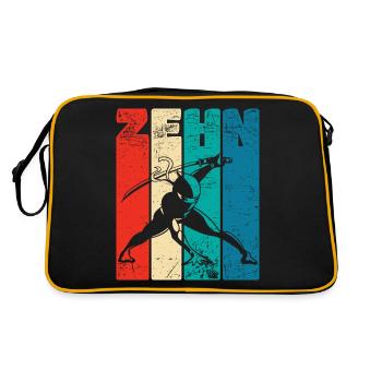 Retro Ten 10 years 10 . Birthday Ninja - Retro Bag - black/gold - Back