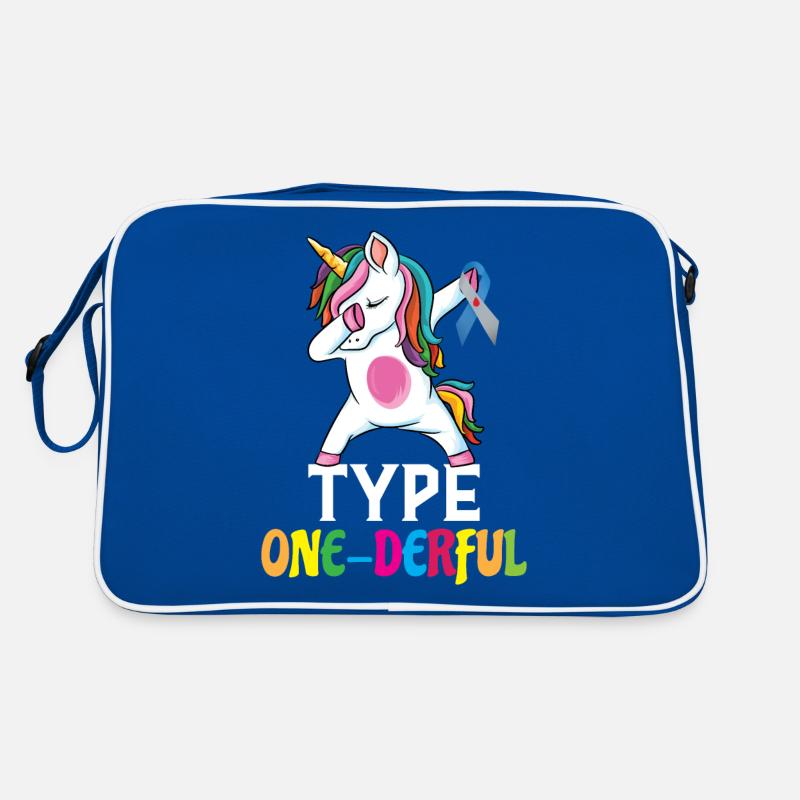 Type One Derful Licorne Type 1 Diabète DT1 Sac Retro