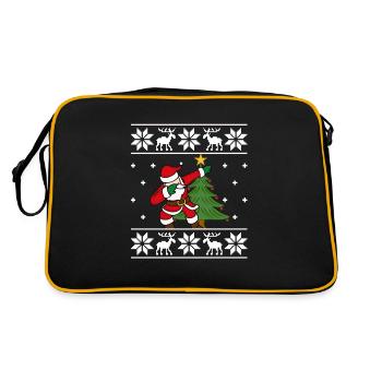 Noël Père Noël Dabbing Père Noël Dab - Sac Retro - noir/or - Dos