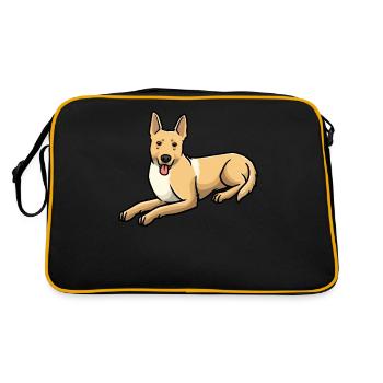 Carolina Dog Hund - Retro Bag - black/gold - Back