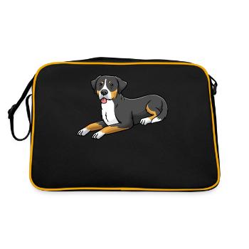 Grand chien de montagne suisse - Sac Retro - noir/or - Dos