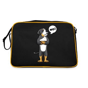 Grand chien de montagne suisse têtu - Sac Retro - noir/or - Dos