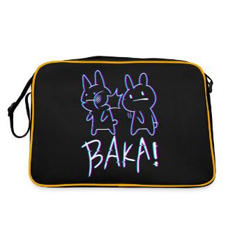 Kawaii Baka Rabbit Japan Vaporwave 80s 90s - Retro Bag - black/gold - Back