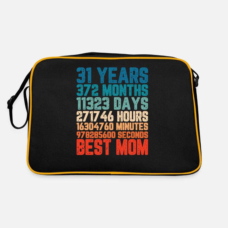 31 ans Meilleure maman Mère Mois Dire Cadeau Sac Retro