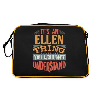 It's An Ellen Thing You Wouldn't Understand - - Retro Bag - black/gold - Back