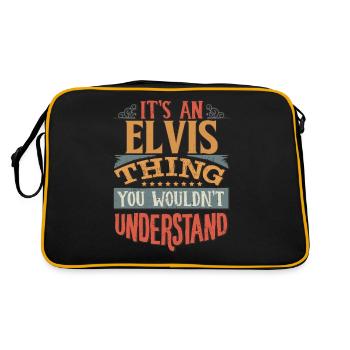 Es ist eine Elvis-Sache, die Sie nicht verstehen würden - - Retro Tasche - Schwarz/Gold - Hinten