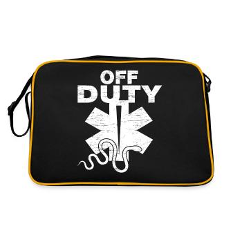 Off Duty Paramedic Ambulance Service - Retro Bag - black/gold - Back