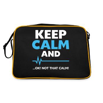 Lustiger Rettungsdienst Spruch Sanitäter - Retro Tasche - Schwarz/Gold - Hinten