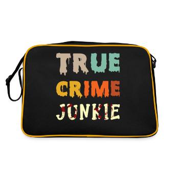 Accro au vrai crime - Sac Retro - noir/or - Dos