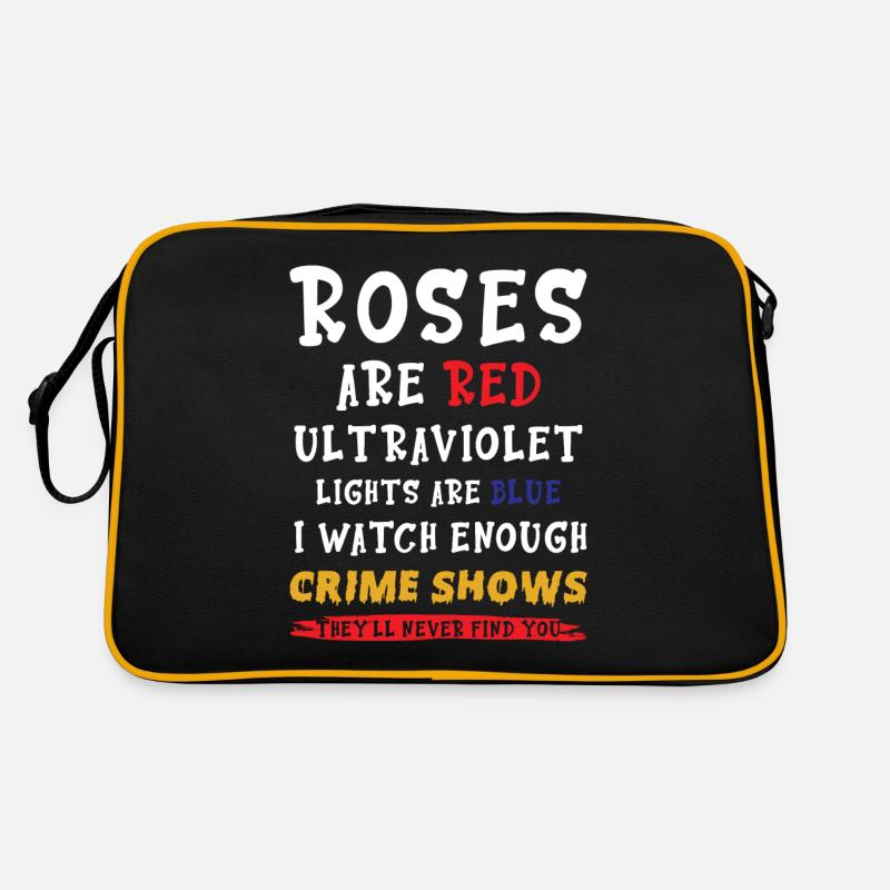 True Crime Show Spruch Retro Tasche