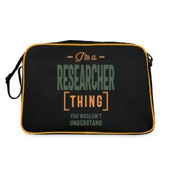 C’est une chose de chercheur Titre d’emploi Cadeau - Sac Retro - noir/or - Dos
