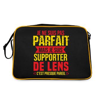 Cadeau Supporter Lens Foot Lensois Humour - Sac Retro - noir/or - Dos