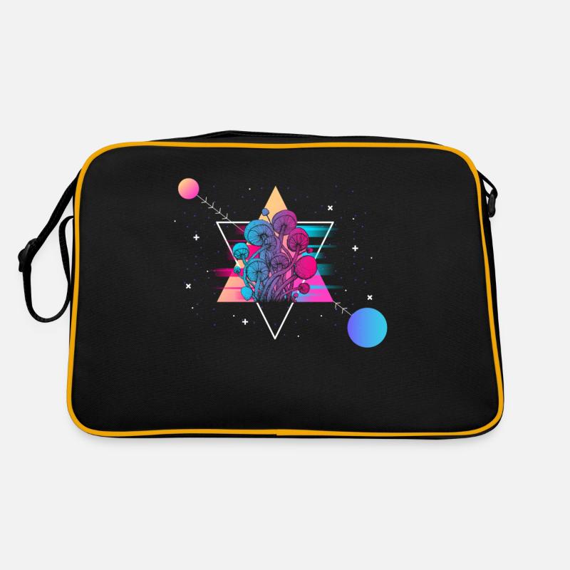Mushroom Vaporwave Retro Bag