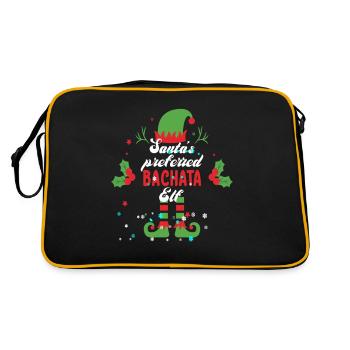 Cadeau de Noël pour les danseurs de Bachata Bachata - Sac Retro - noir/or - Dos