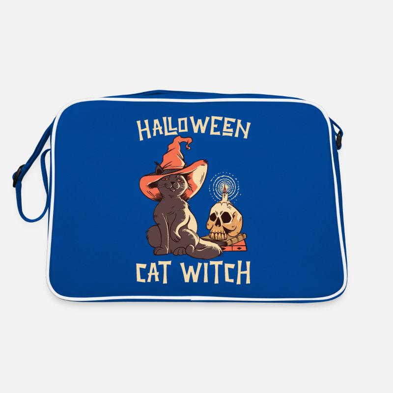 Halloween Halloween Chat Sorcière Sac Retro